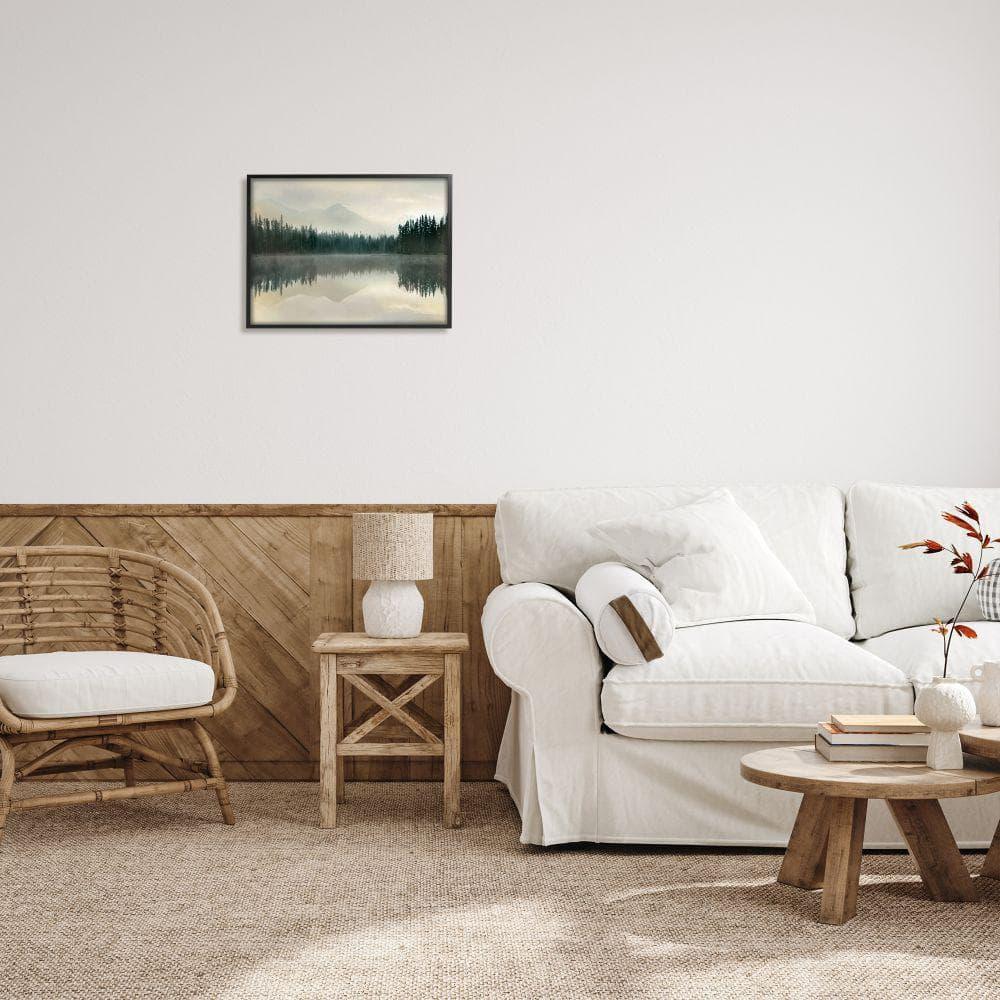 Stupell Indtries Foggy Lake Forest Landscape Soft Nature Water Reflection,20 x 16,Design by Danita Delimont