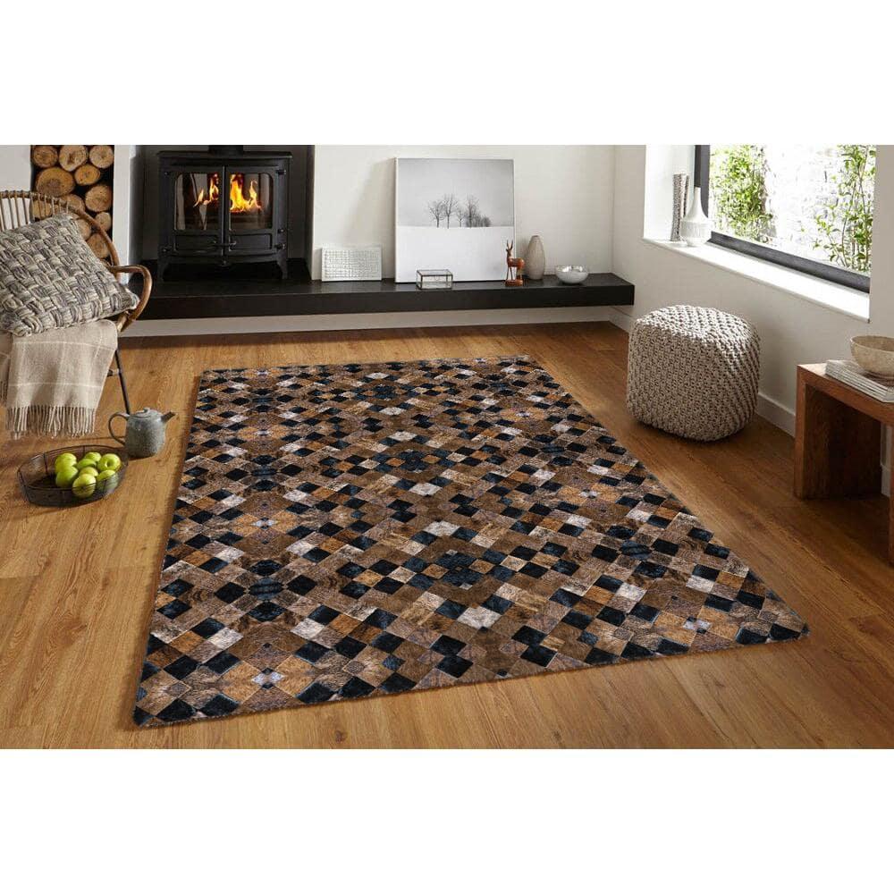 Heirloom Frescoes Black Area Rug