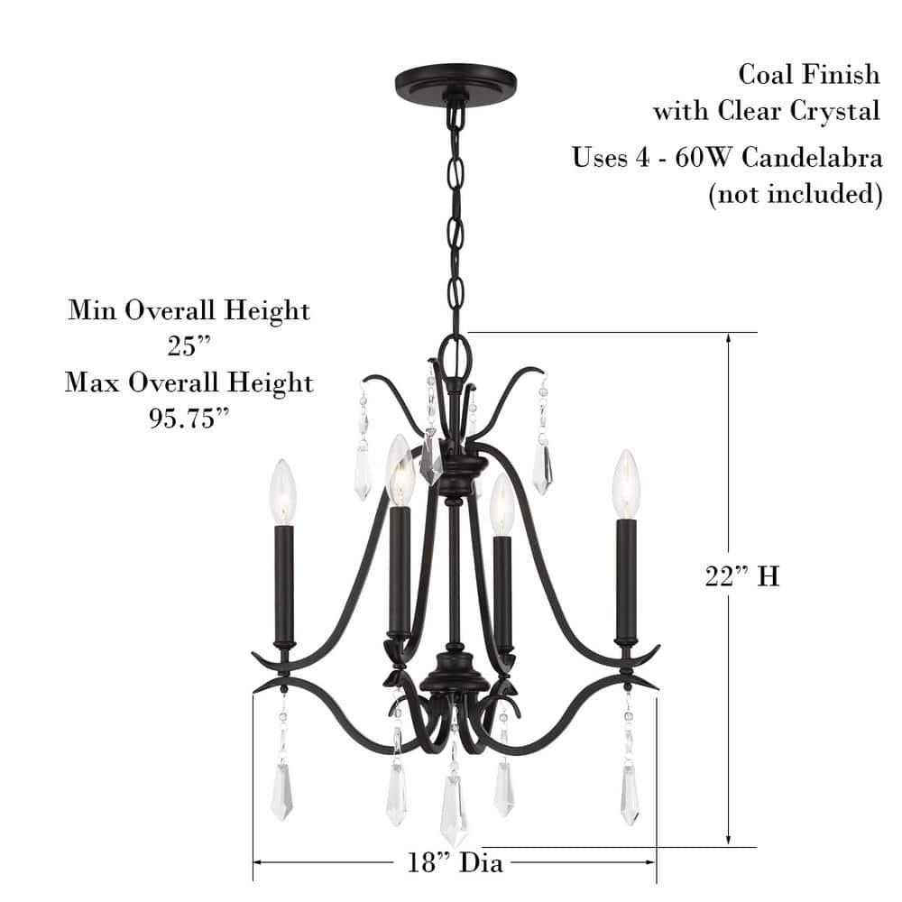 Minka Lavery 4 - Light Dimmable Empire Chandelier