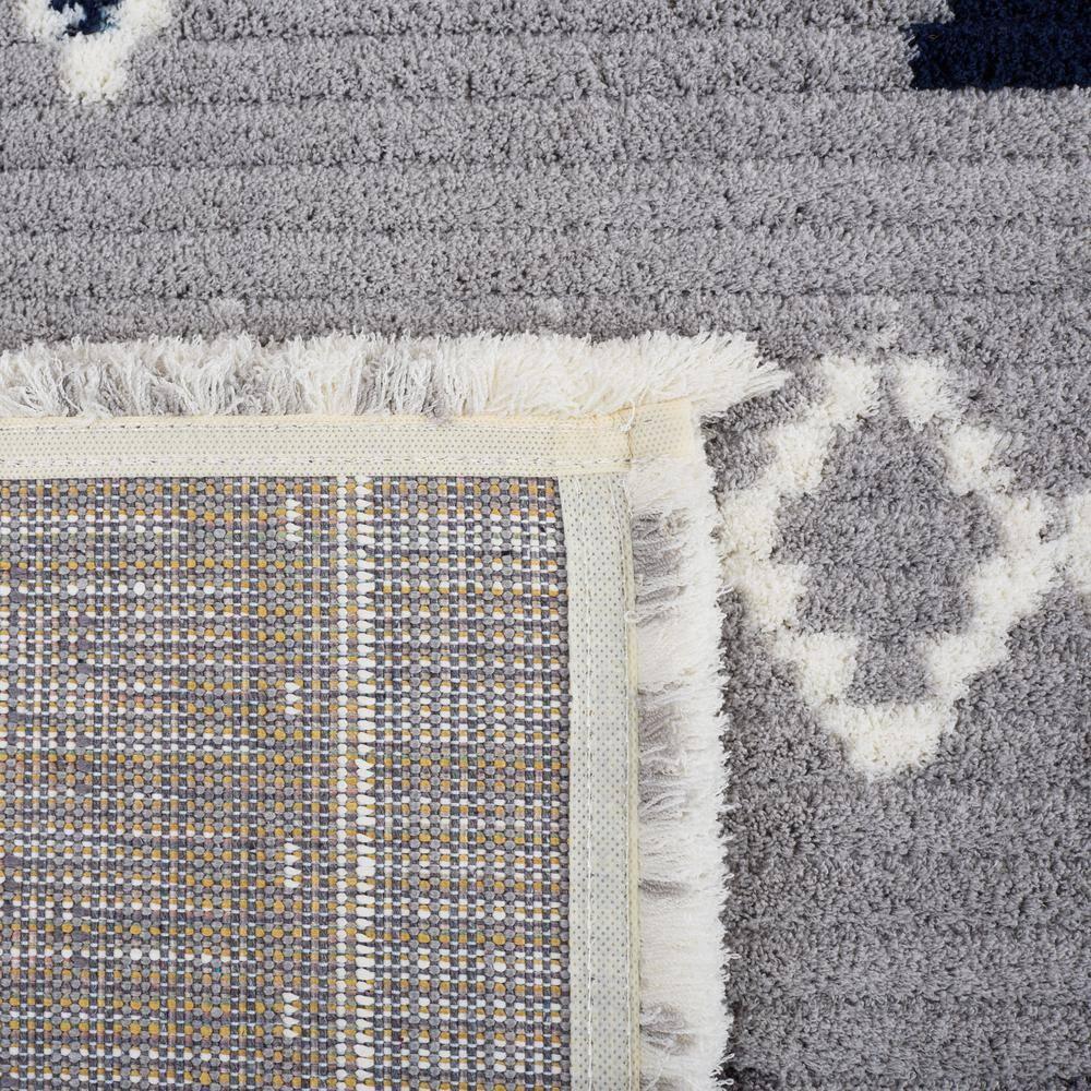 Marrakesh MRK606 Power Loomed Area Rug - Gray/Navy - 4'x6' - Safavieh.