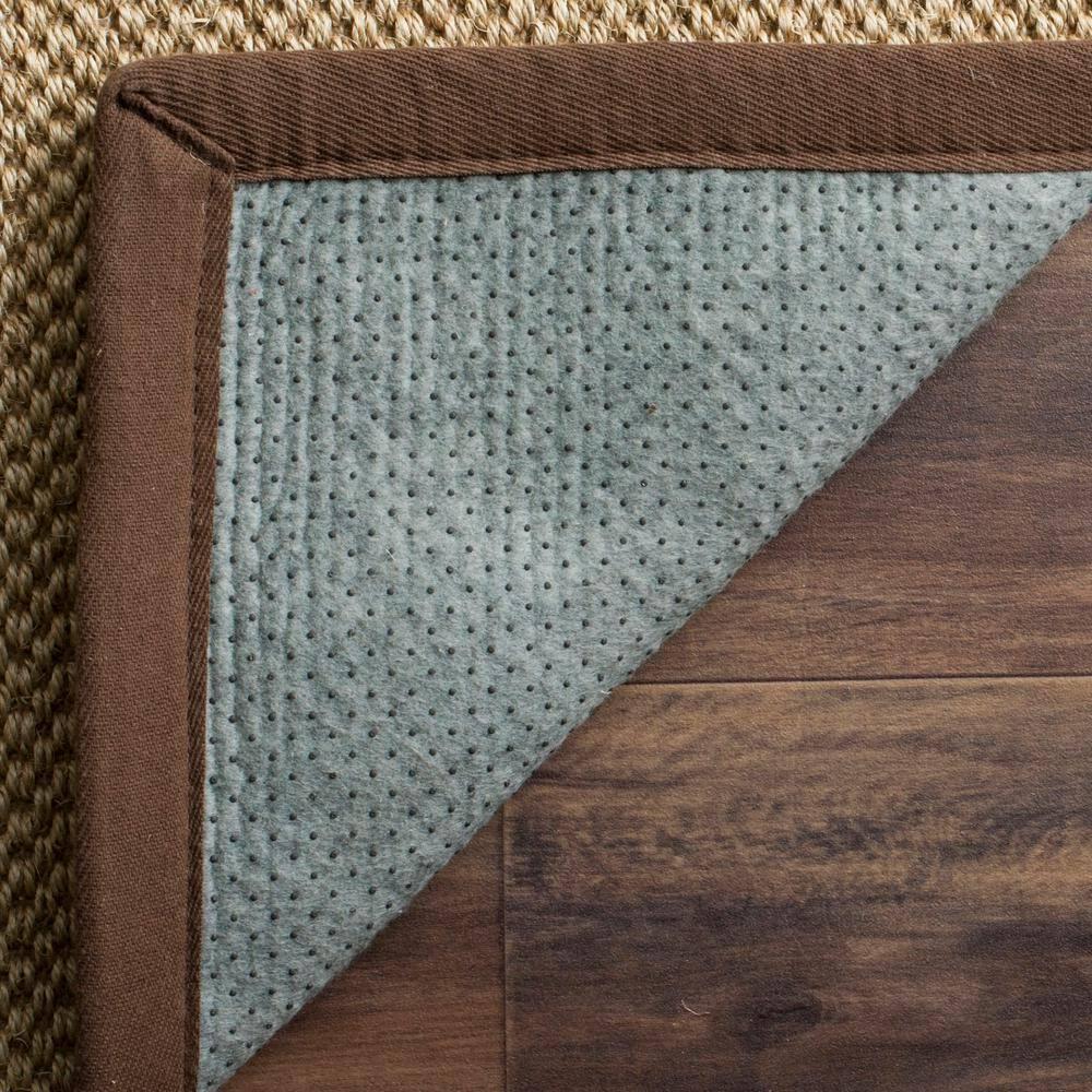 Natural Fiber NF141 Power Loomed Indoor Accent Rug - Maize/Brown - 3'x5' - Safavieh.