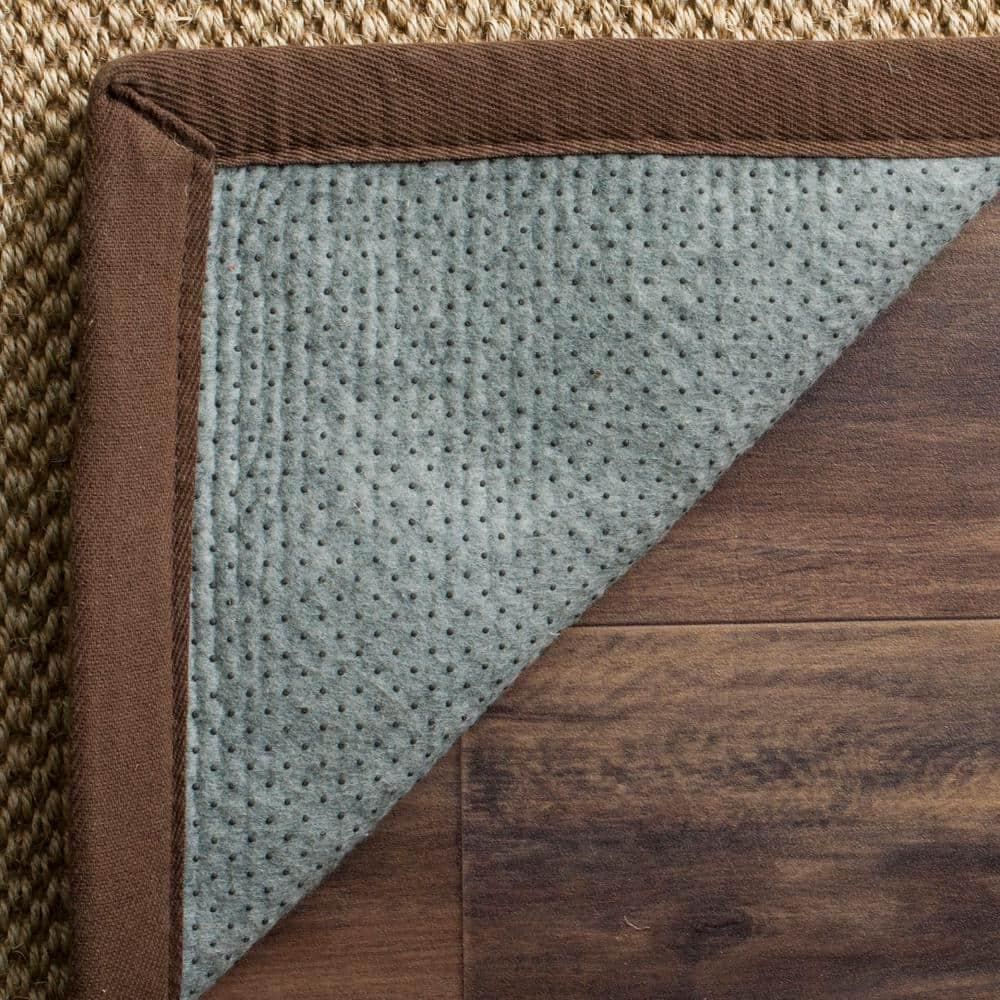 Natural Fiber NF141 Power Loomed Indoor Area Rug - Maize/Brown - 6'x9' - Safavieh.