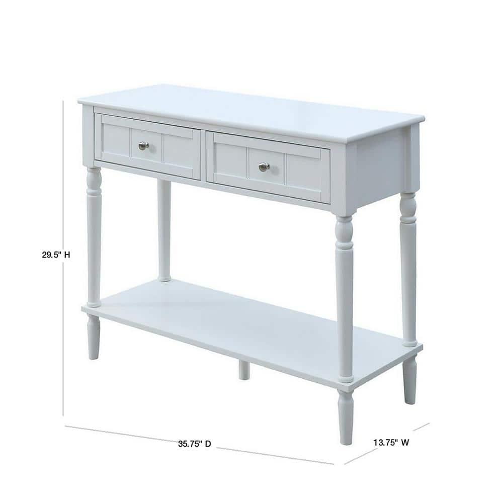 Convenience Concepts French Country Two Drawer Hall Table