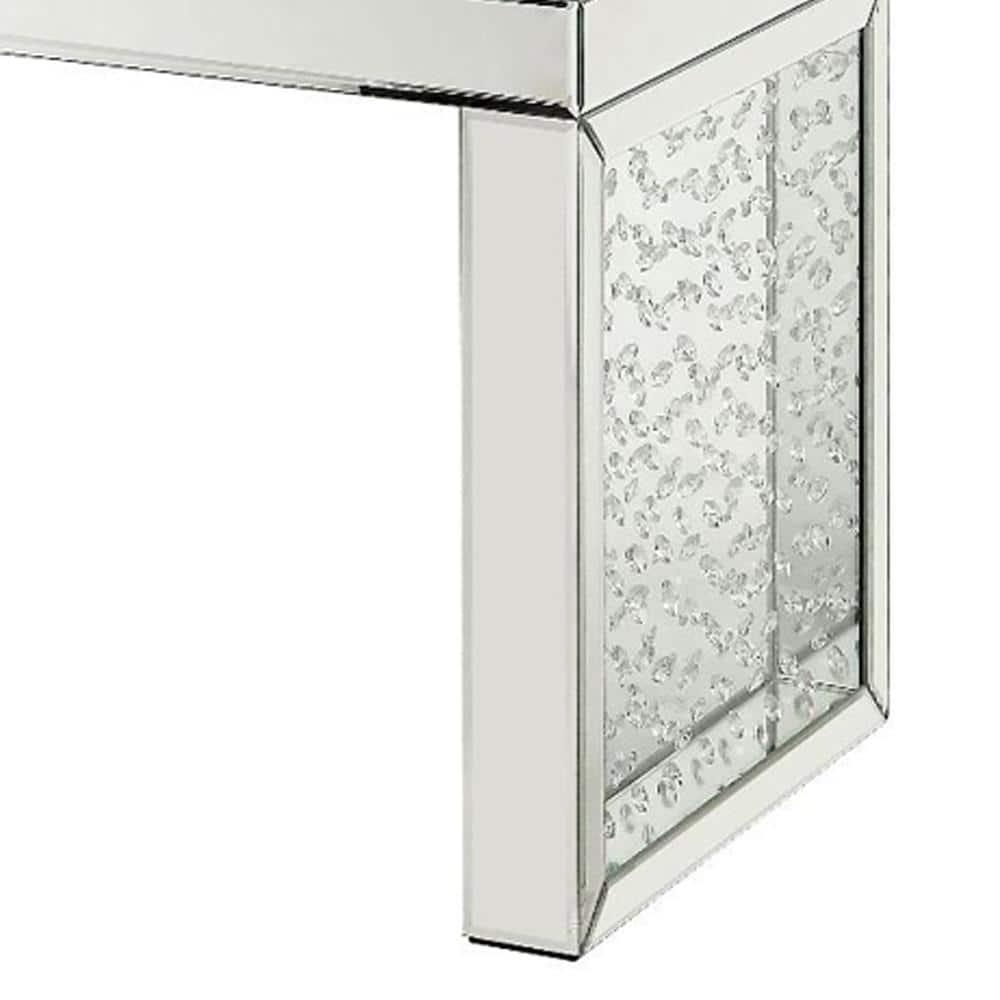 ACME Nysa Rectangular Accent Table in Mirrored