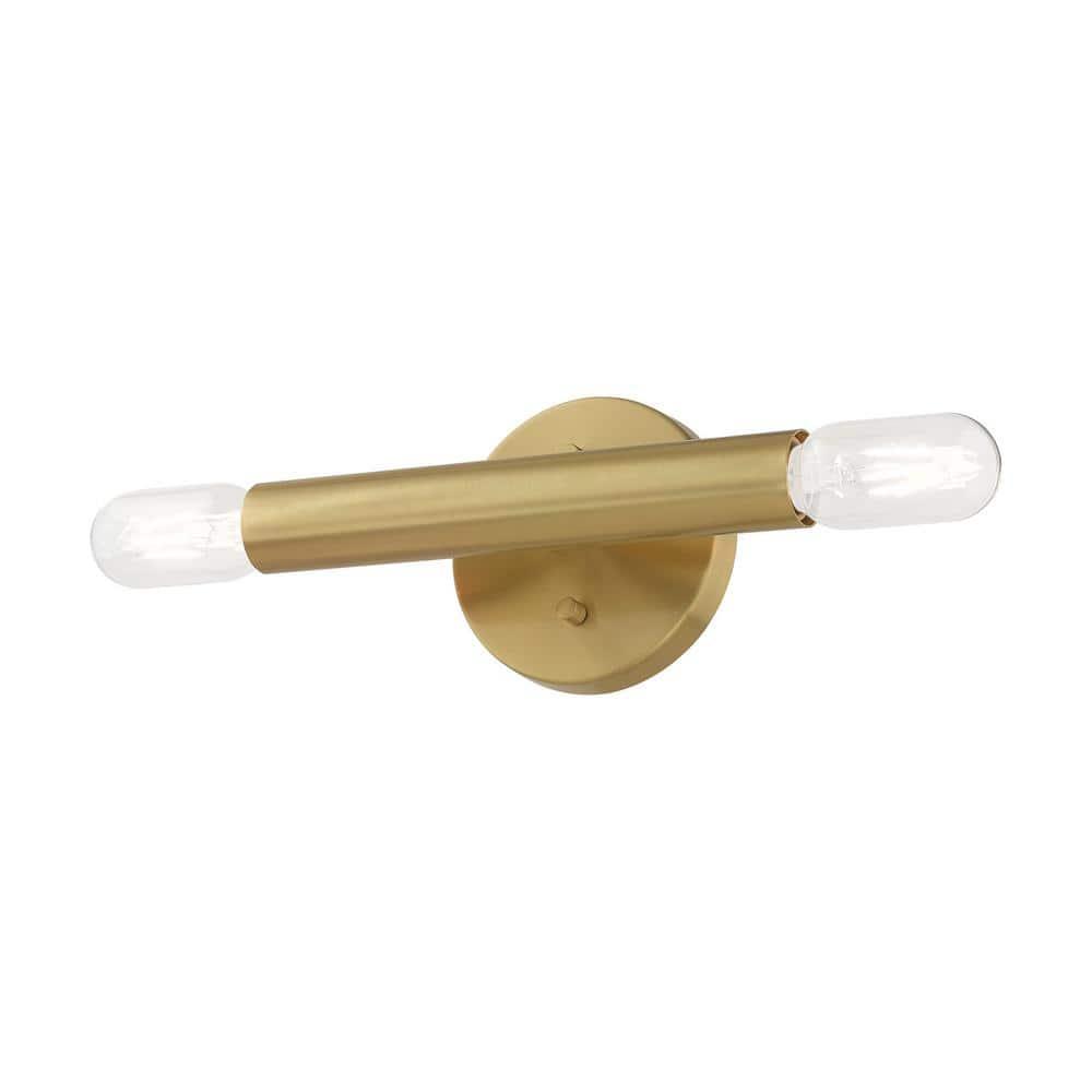 Livex Lighting Copenhagen 2 - Light Wall Light in  Satin Brass