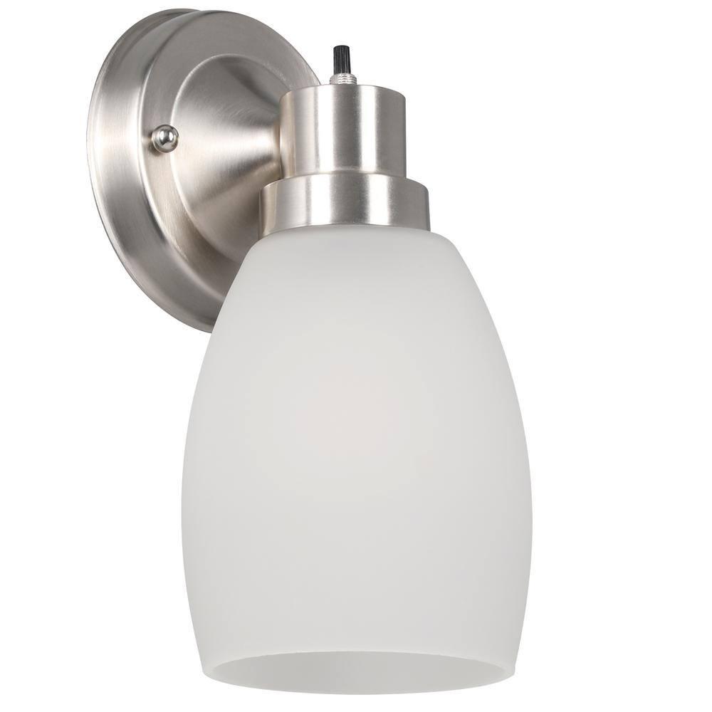 Design House  Lydia Wall Light in Satin Nickel