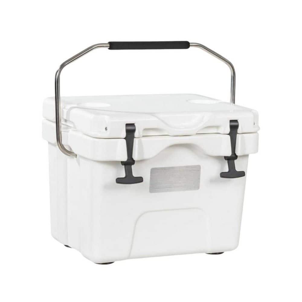 Costway 16 Quart Cooler Portable Ice Chest Leak-proof 24 Cans Ice Boxfor Camping