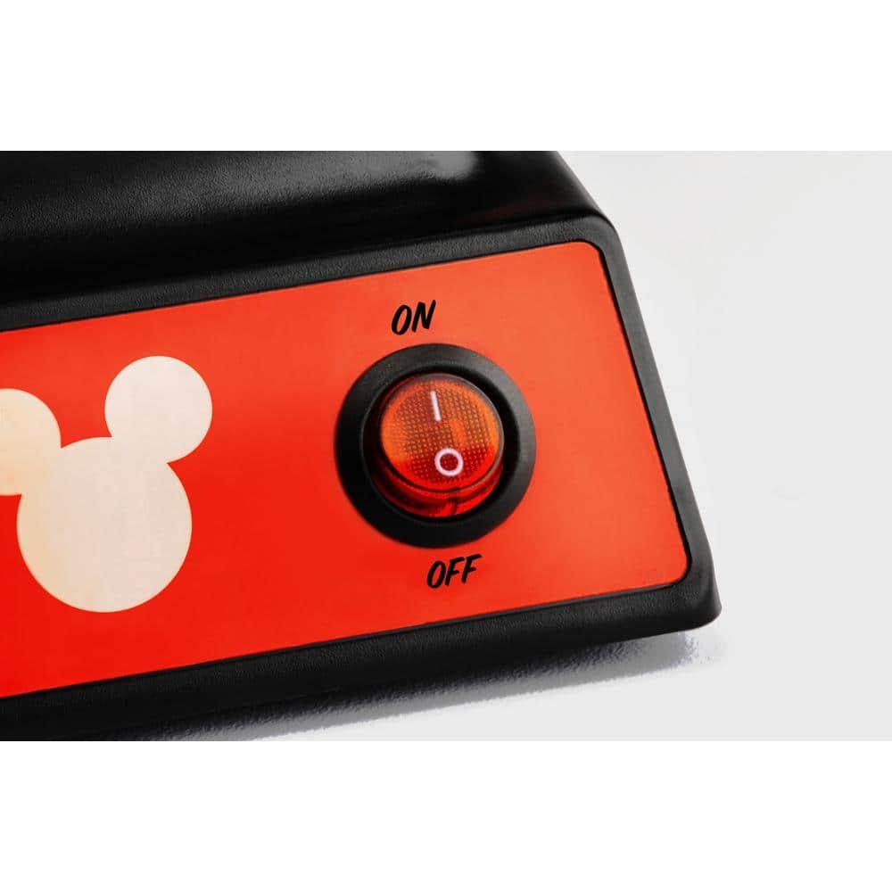 Disney Mickey Mouse Double Flip Waffle Maker, Black, Red
