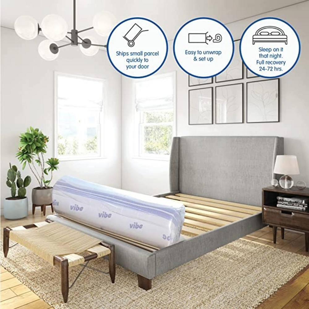 Vibe Vibe Gel Memory Foam 12-Inch Mattress | CertiPUR-US Certified | Bed-in-a-Box