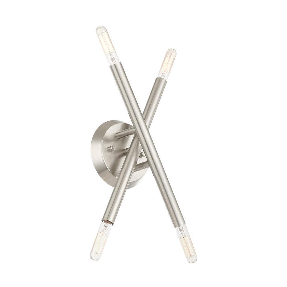 Livex Lighting Soho 4 - Light Wall Light in  Brushed Nickel