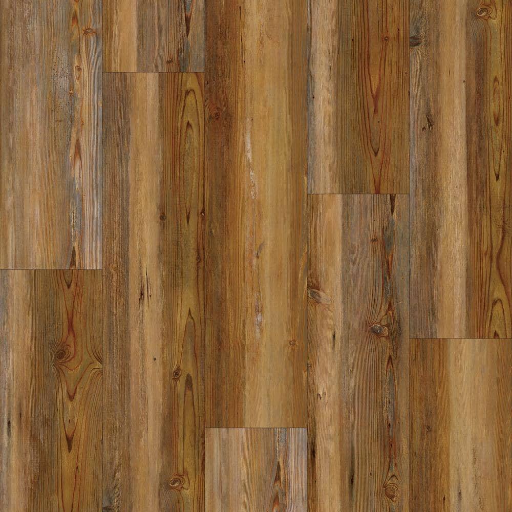 Dekorman Silverlake Golden Moab Pine 7.1 in. W x 48 in. x 5mm/20mil L Click Lock Waterproof Luxury Vinyl Plank Flooring (23.6 sqft/case)