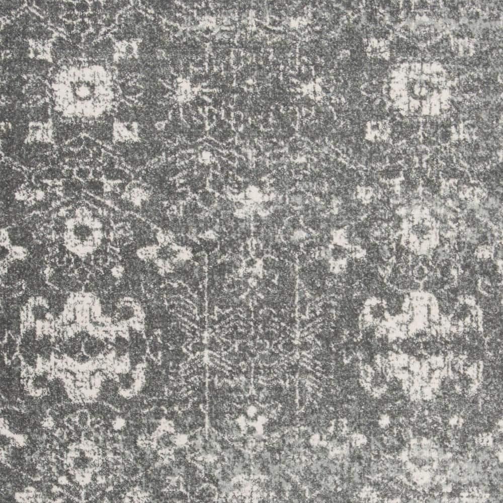 Evoke EVK270 Power Loomed Area Rug Grey / Ivory 5'-3" X 7'-6" - Safavieh.