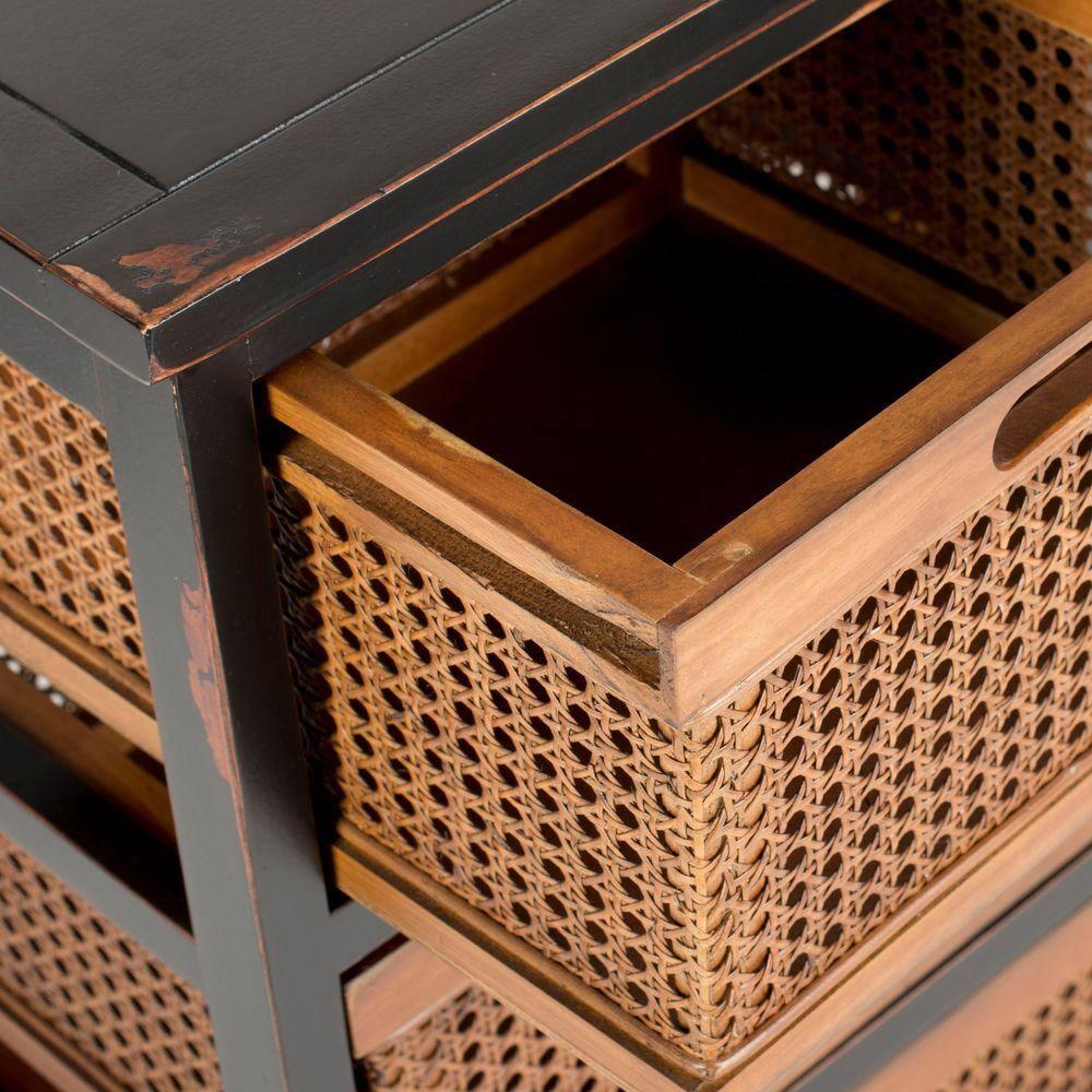 Jackson 4 Drawer Unit - AMH6504 - Black - Safavieh Couture