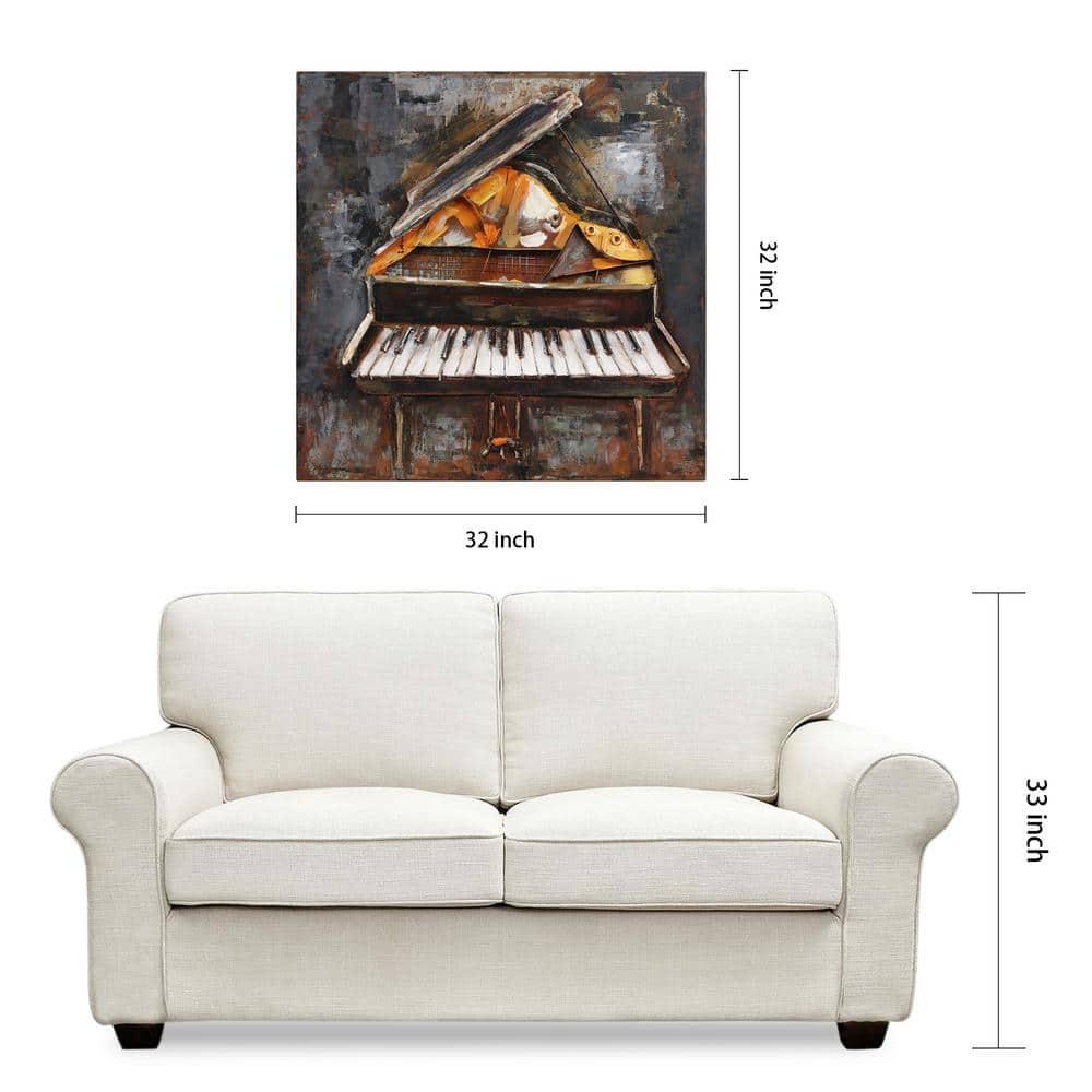 Empire Art Direct Magic Keys Hand Painted 3D Metal Wall Art, 32" x 32" x 3", Ready to Hang