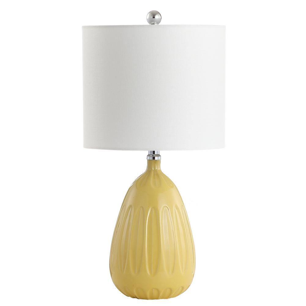 Linnett Table Lamp - 20 Inch Height - TBL4165 - Yellow - Safavieh