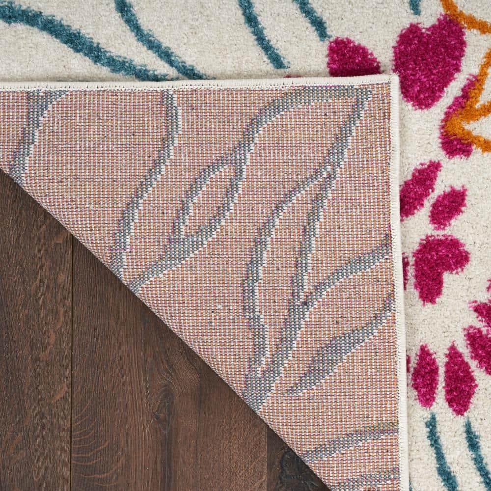 Nourison Passion Bohemian Transitional Floral Indoor Area Rug Ivory/Multi 8' x 10'