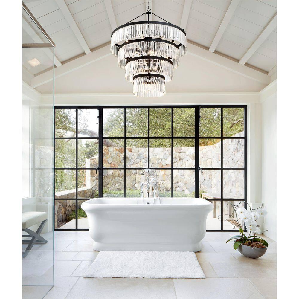 Crystorama Lighting Emory 22 - Light Chandelier in  Black Forged