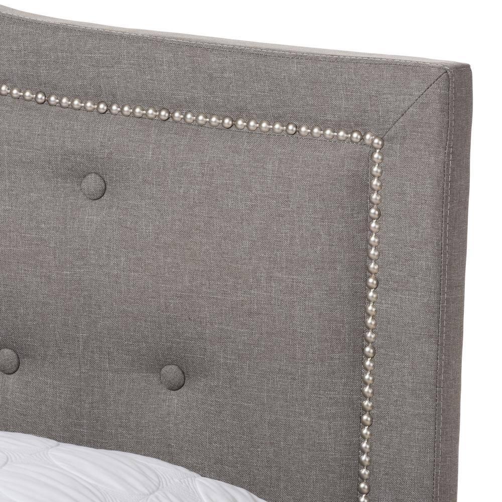 Emerson Modern and Contemporary Fabric Upholstered Bed - Baxton Studio
