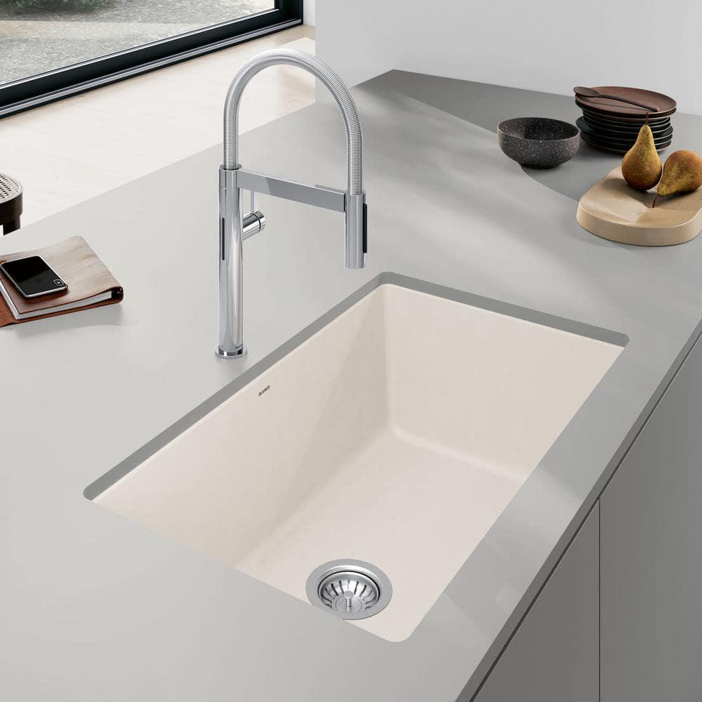 Precis SILGRANIT 32" L X 19" W Super Single Undermount Kitchen SInk