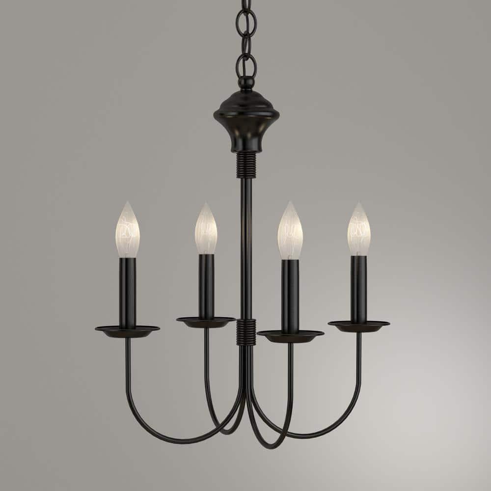 Trans Globe Lighting 9014 Traditional Four Light Up Lighting Mini Chandelier From The New