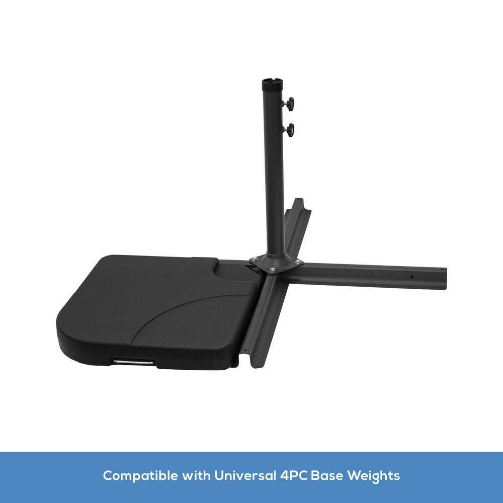 Westin Outdoor Heavy Duty Patio Umbrella Cross Brace Stand, Black