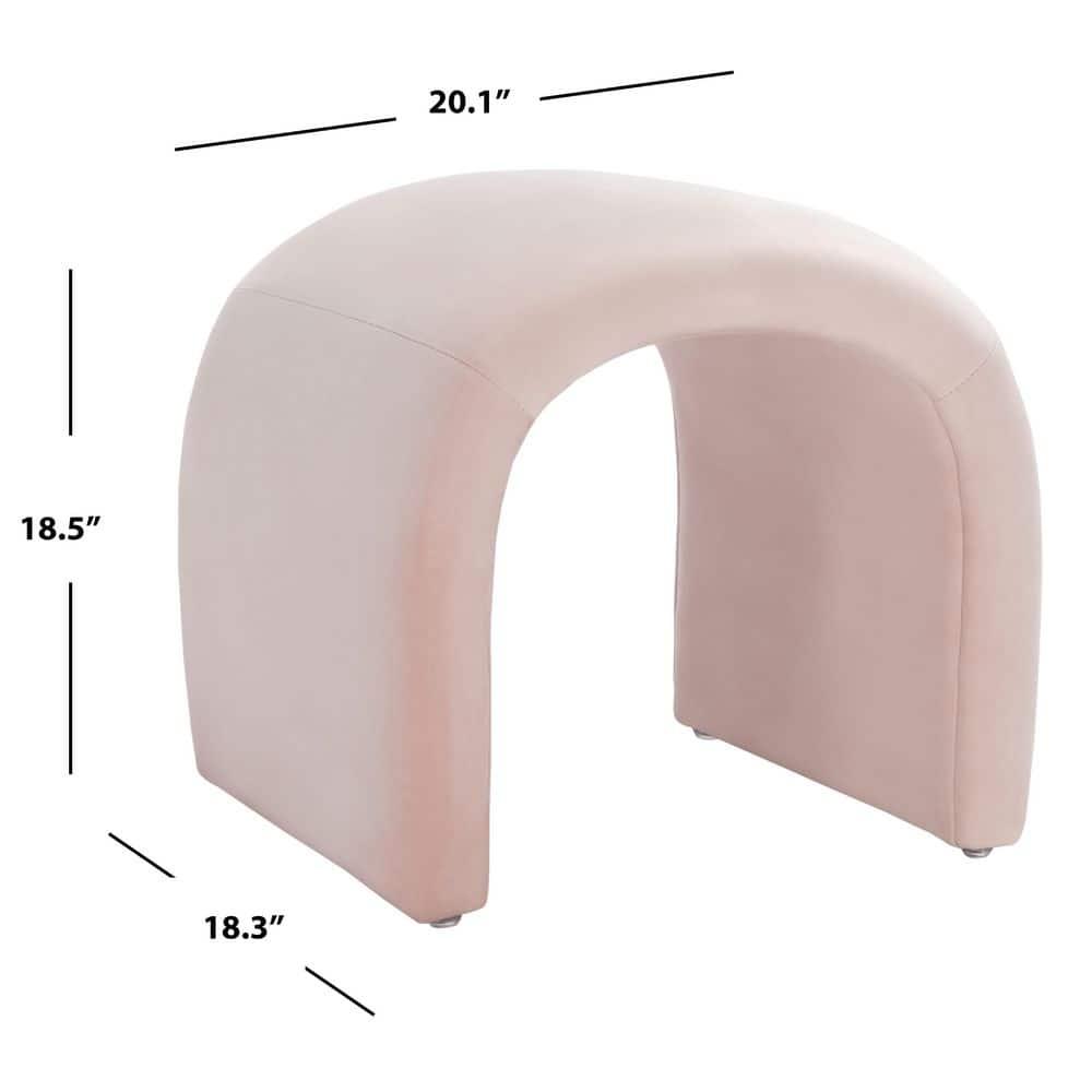 Kibo Ottoman - Light Pink - Safavieh