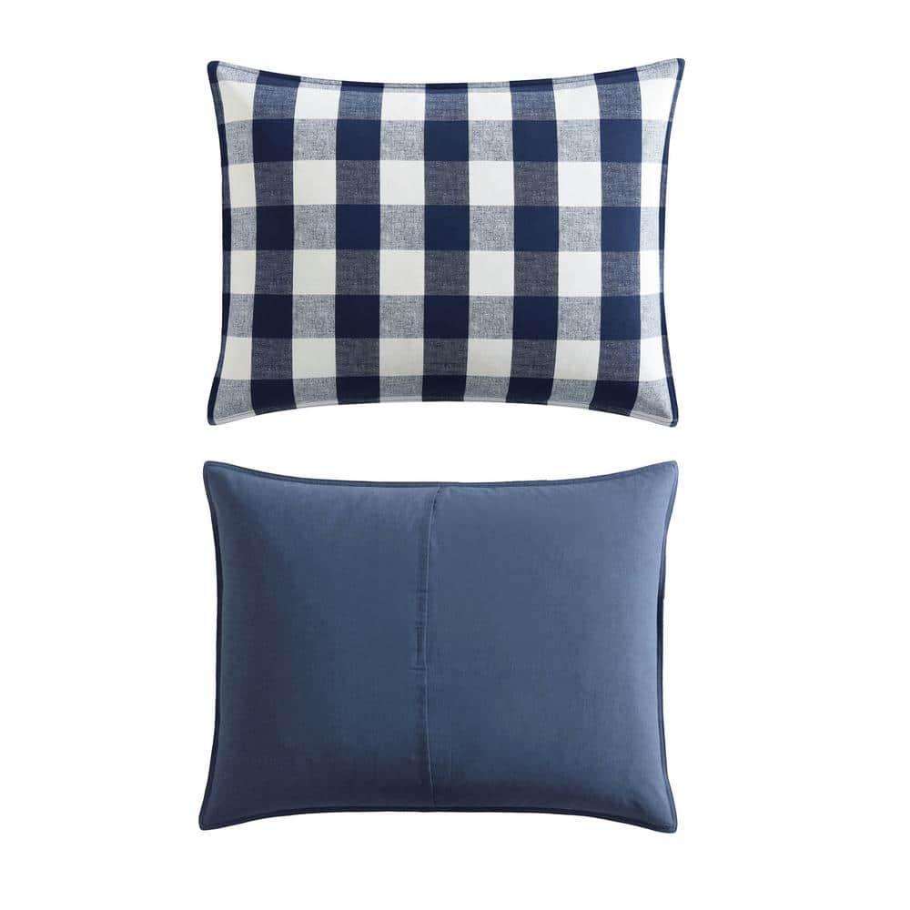 Eddie Bauer Eddie Bauer Lakehouse Plaid Blue Cotton Duvet Cover Set