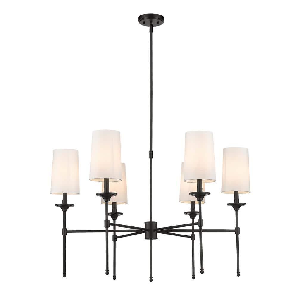 Hayse 6 - Light Dimmable Classic / Traditional Chandelier