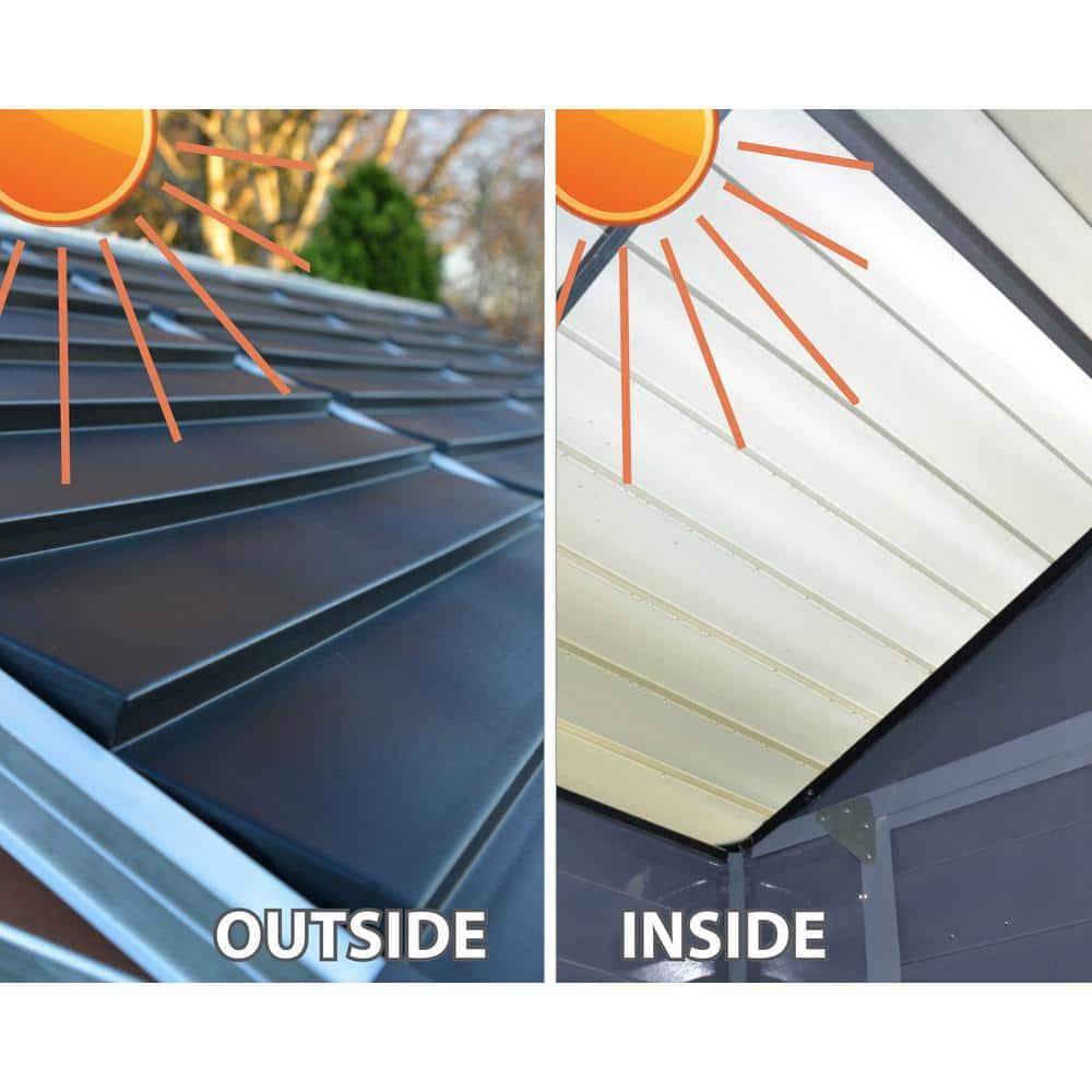 Canopia Palram - Canopia SkyLight 4 ft W x 6 ft D Polycarbonate Shed - Tan