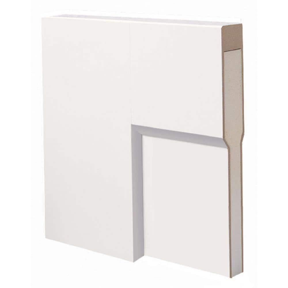 60 in. x 80 in. Smooth Craftsman Both Active Solid Core Primed Molded Composite Double Prehung Interior Door