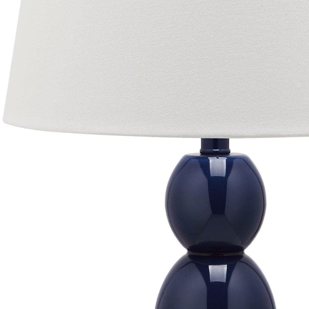 Jayne 3 Sphere Table Lamp (Set of 2) - Navy - Safavieh.
