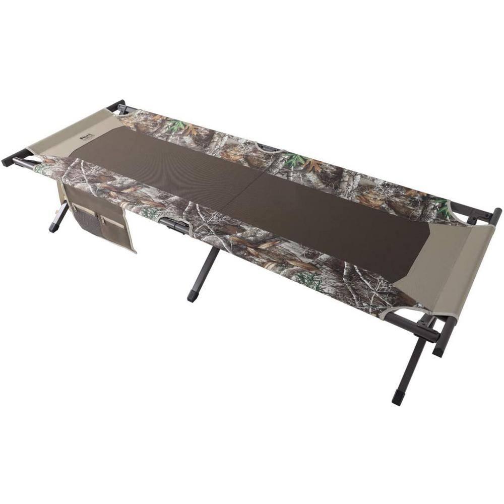 TIMBER RIDGE Folding Camping Cot for Adults,Outdoor Bed Camp Cots for Sleeping with Carry Bag，Foldable XL Hunting for Camping, Hiking, Camouflage，Home, Travel, Support up to 300lbs, Camo