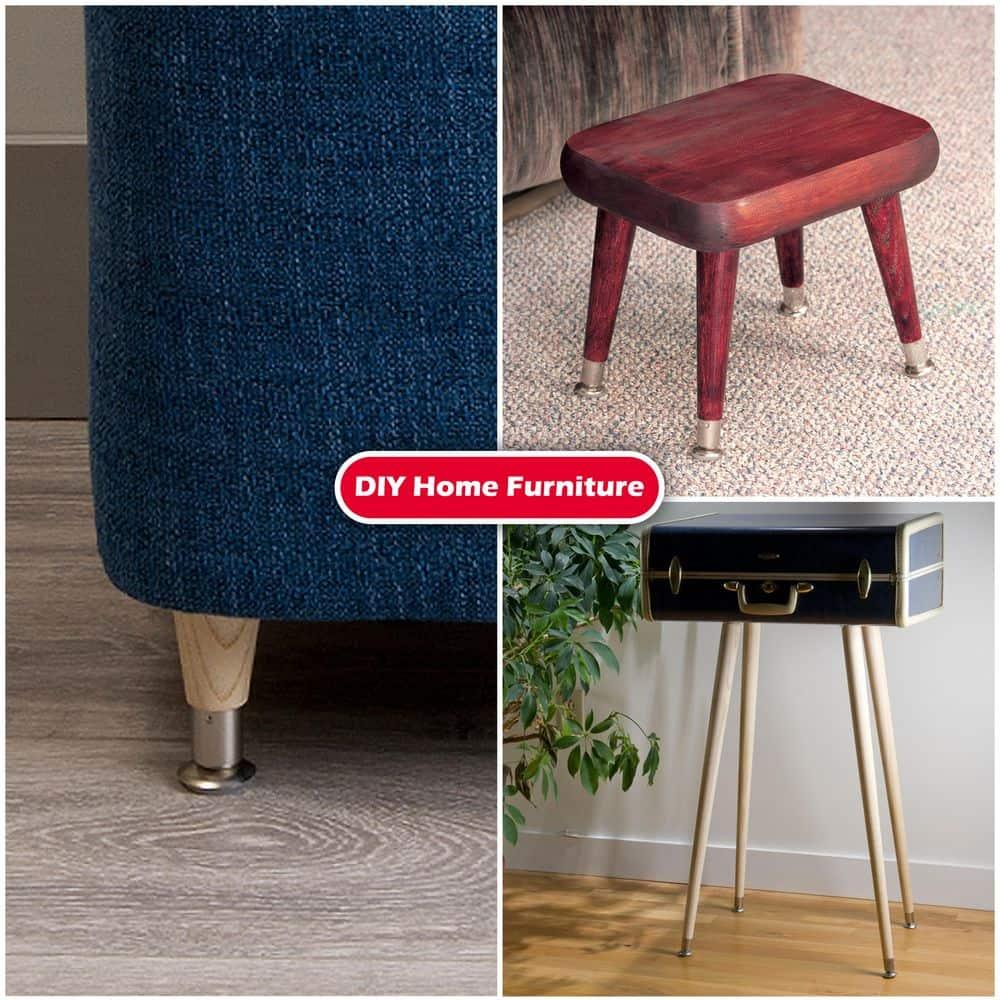 Leg Tbl 7/8-1-1/2X4In Hdw Sld WADDELL MFG CO Wood Table Legs 2504 Smooth Sanded