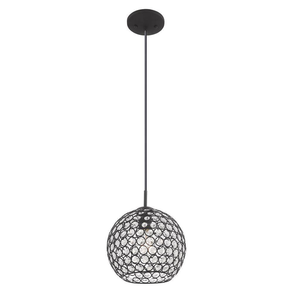 Livex Lighting Cassandra 1 - Light Pendant in  Black