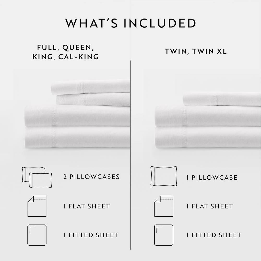 Sateen Long-Staple Cotton Deep Pocket Sheet Set