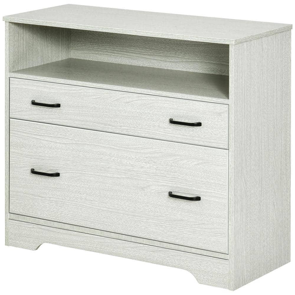 Vinsetto 33.5'' Wide 2 -Drawer File Cabinet