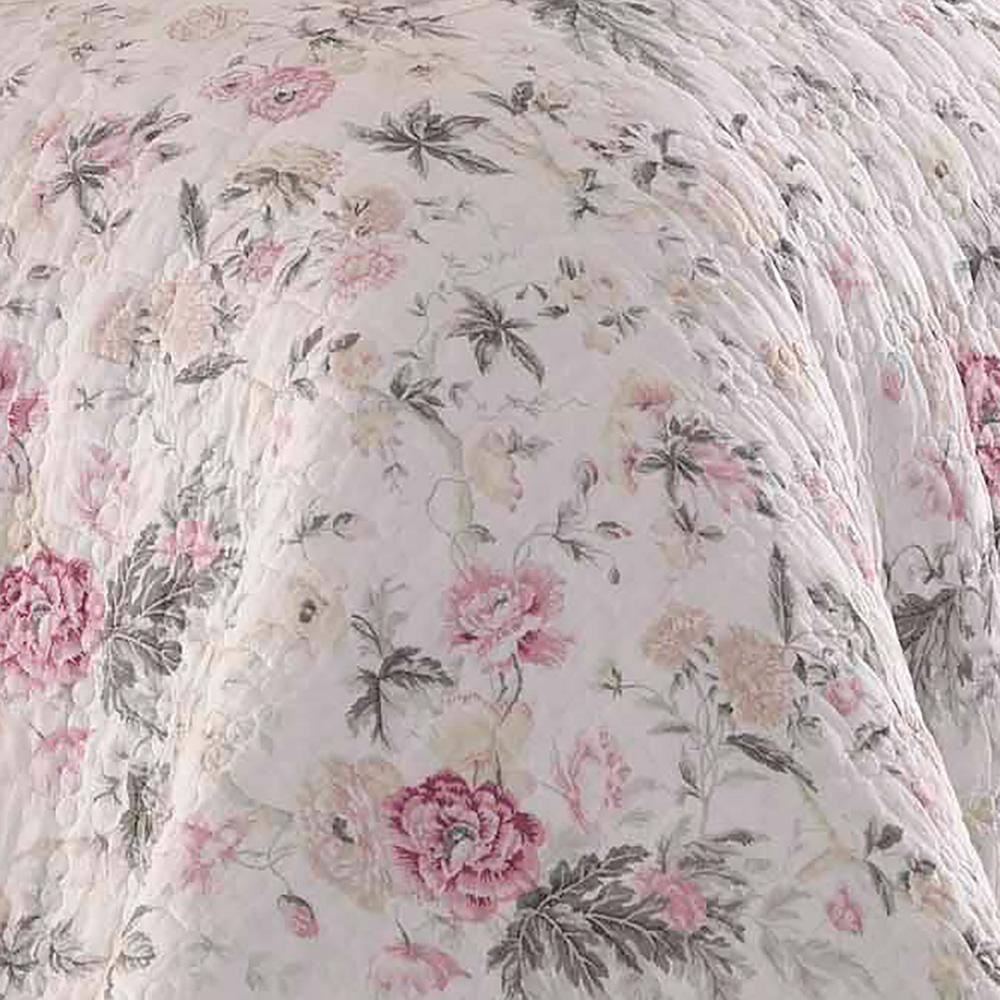 Laura Ashley Laura Ashley Breezy Floral Cotton Reversible Quilt Set