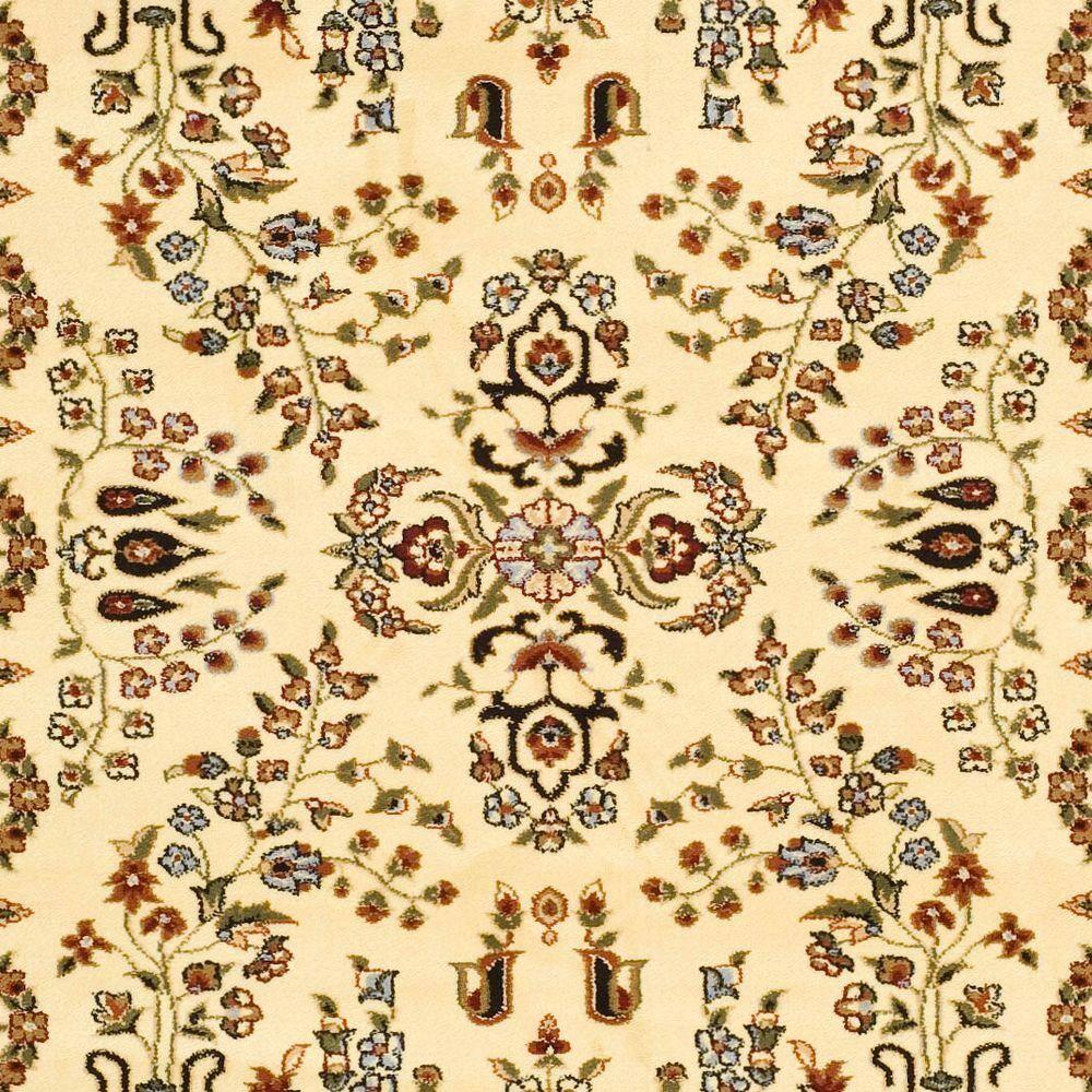 Lyndhurst Sarouk LNH331 Power Loomed Area Rug - Ivory/Red - 4'x6' - Safavieh