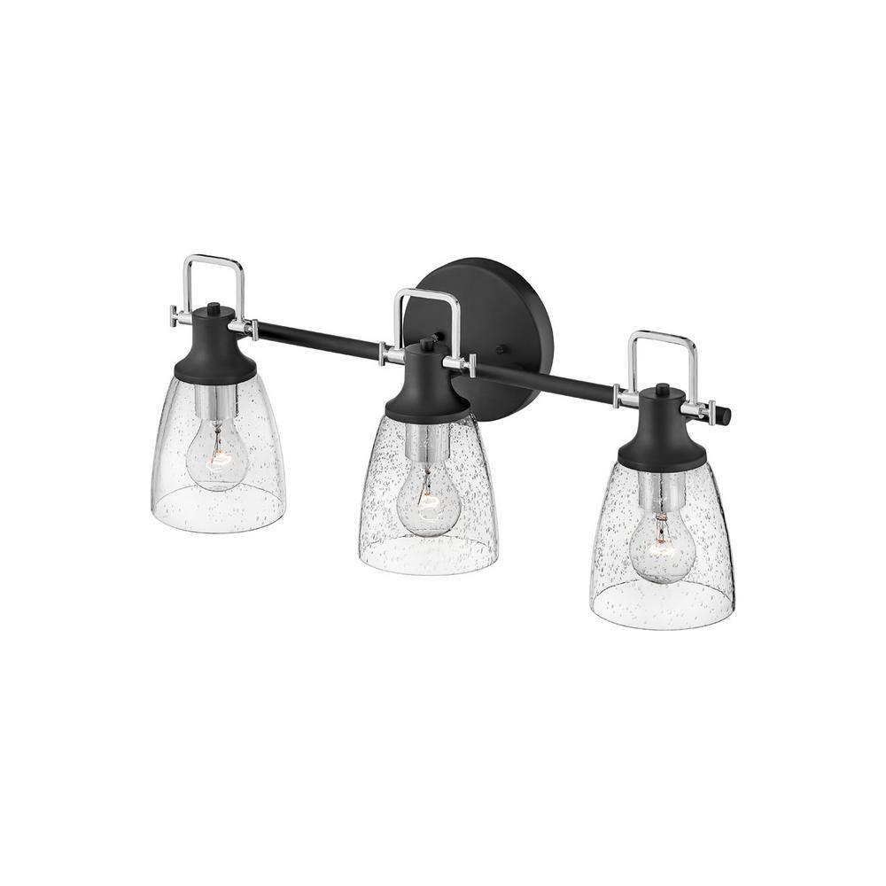 Easton 3-Light Dimmable Black Vanity light