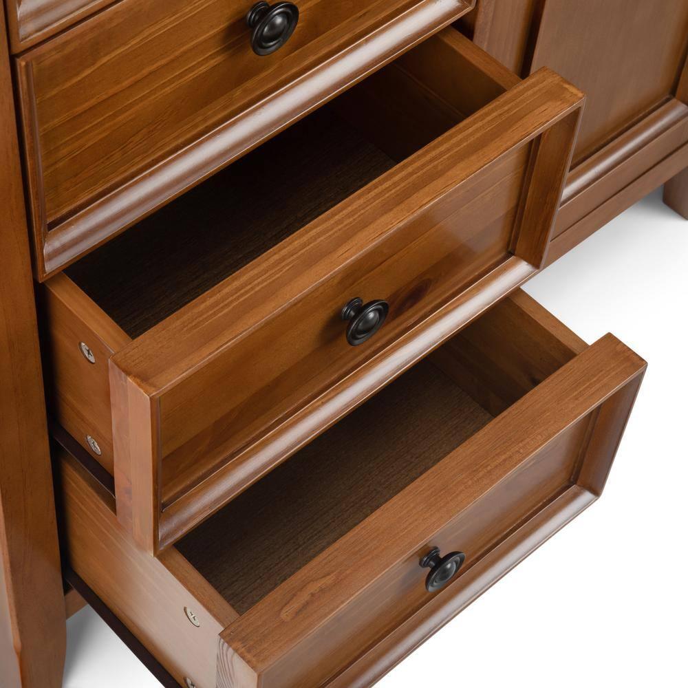 Simpli Home Amherst Solid Wood Accent Cabinet