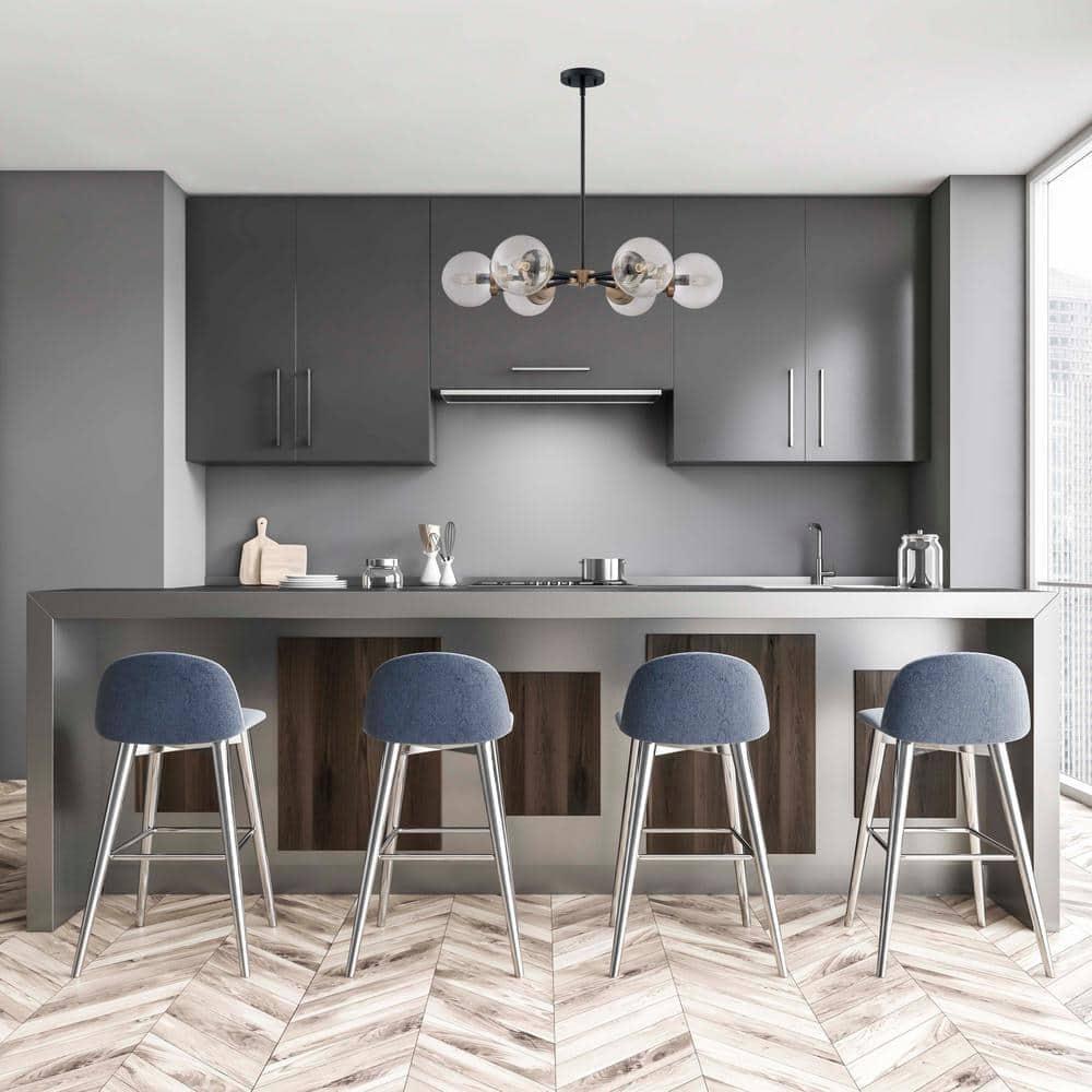 Nuvo Lighting - Axis-6 Light Chandelier in Industrial Style-29.63 Inches Wide by