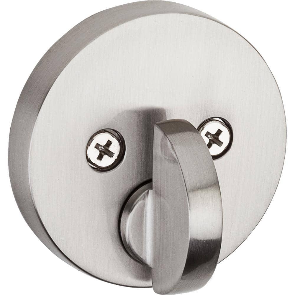 258 Uptown Round Keyed One Side Low Profile Deadbolt featuring SmartKey Security™ in Satin Nickel