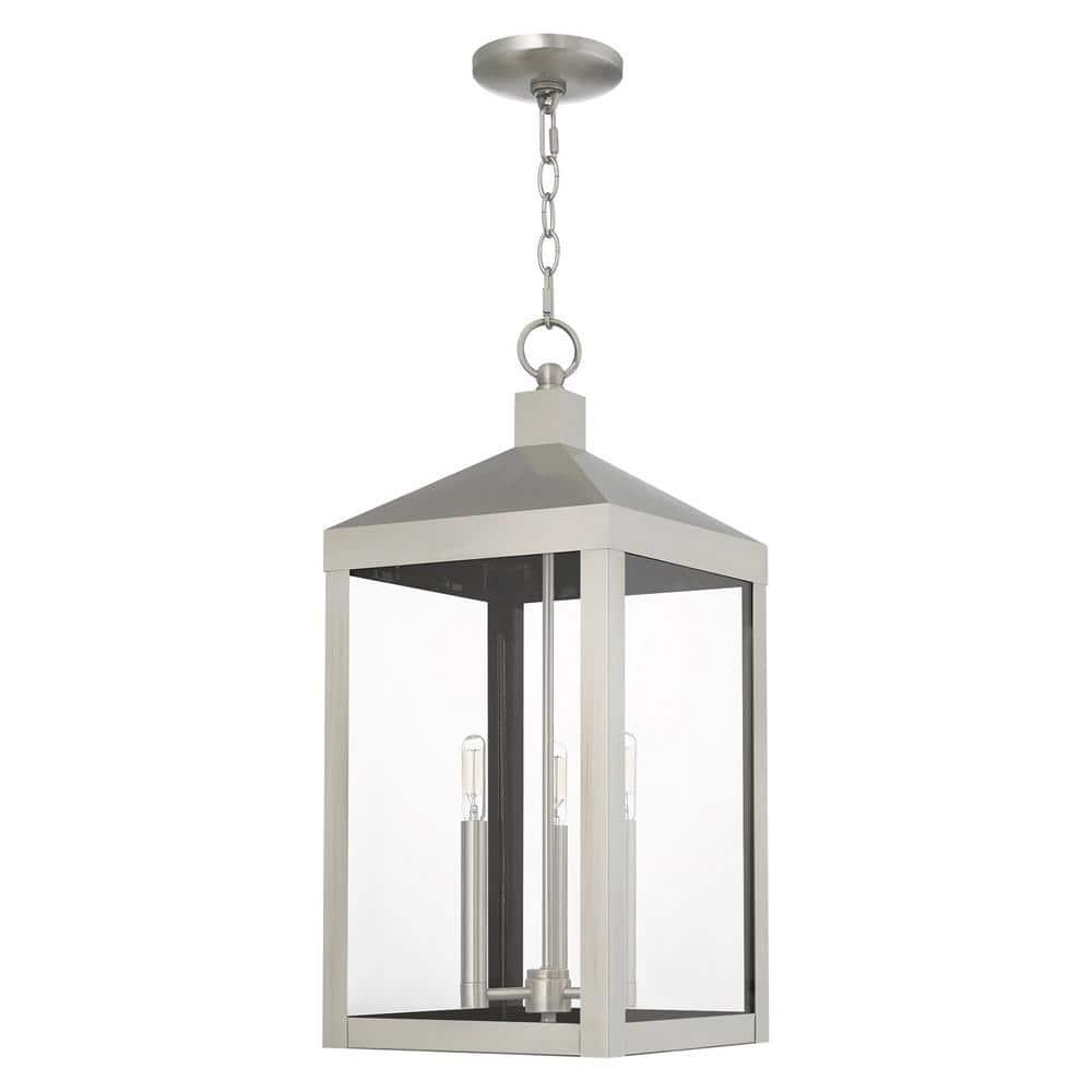 Livex Lighting Nyack 3 - Light Pendant in  Brushed Nickel