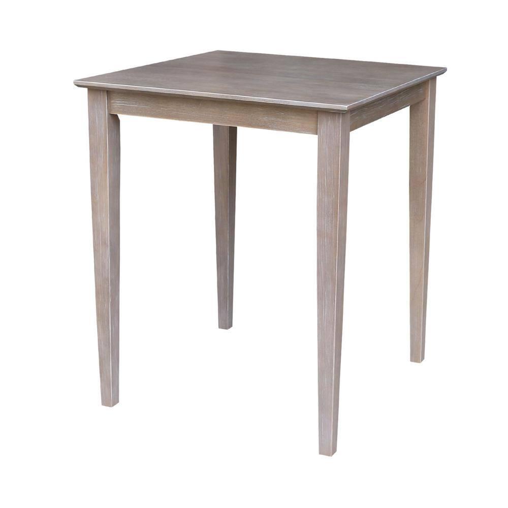 International Concepts 30 inches x 30 inches Counter Height Table with 2 Emily Counter Height Stools - 3 Piece Set