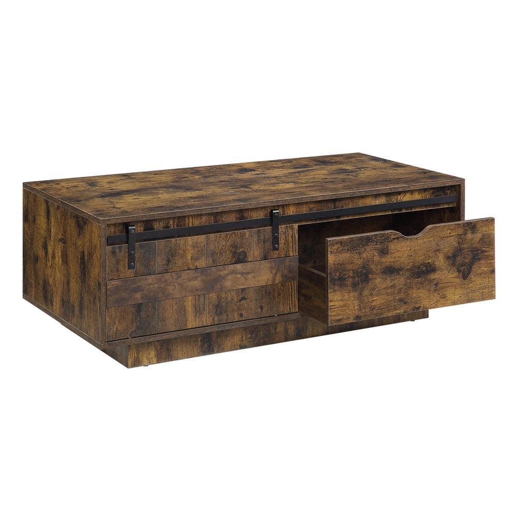 Acme Furniture Bellarosa Coffee Table Rustic Oak Finish