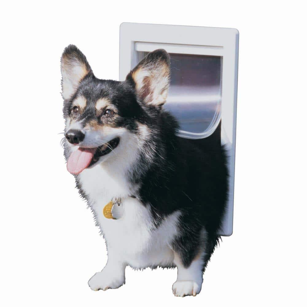 Ideal Pet Products Aluminum Sash Window Pet Door, Adjustable to Fit Window Widths from 27" to 32", Medium 7” x 11-1/4” Flap Size