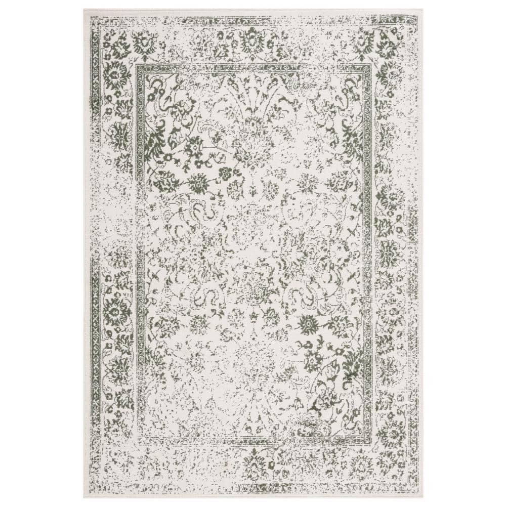 Adirondack ADR109 Machine Made Indoor Area Rug - Ivory/Sage - 8'x10' - Safavieh