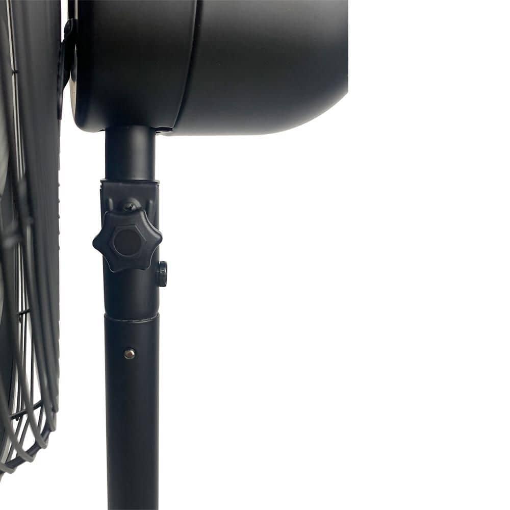 Good Housekeeping All-Metal 3-Speed 16" Oscillating Conference Room Pedestal Fan with Telescopic Height Adjustment (Multiple Finishes Available)