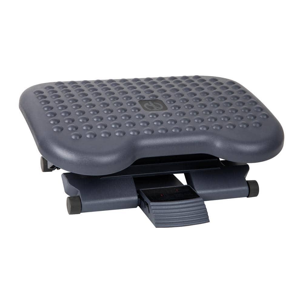 Mind Reader Foot Rest, Under Desk at Work, Ergonomic, Height Adjustable, Office, Plastic, 17.5"L x 13.5"W x 3.5"H