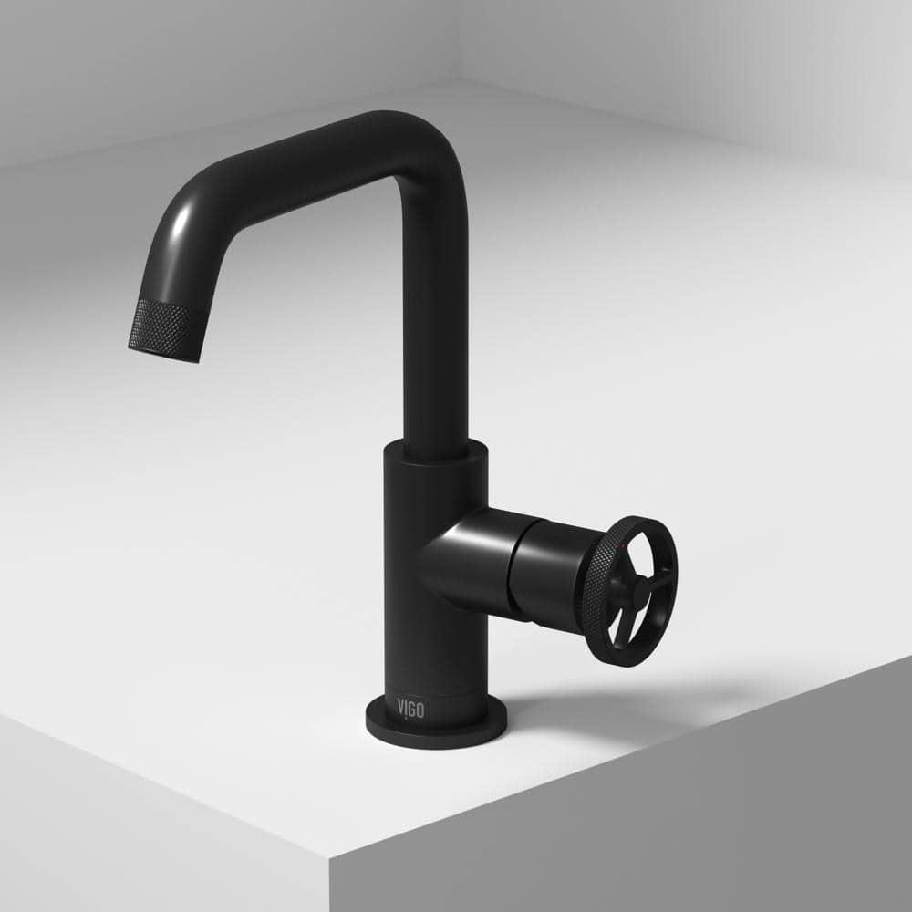 Cass 9" H Single Handle Single Hole Bathroom Faucet